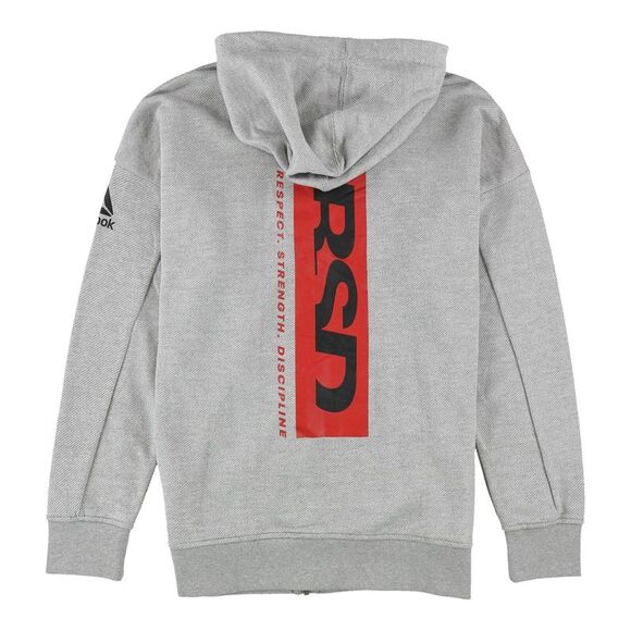 Reebok Womens UFC Fight Week Hoodie Sweatshirt, mgreyh, S - Picture 2 of 2